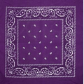 Purple Fashion Bandana with Custom Imprint